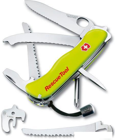 Туристический нож Victorinox RescueTool One Hand (0.8623.MWN) - фото 3 - id-p226011845