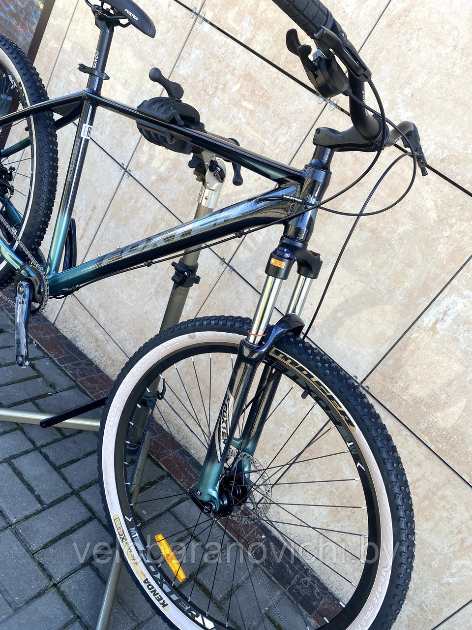 Велосипед Foxter Dallas 1*9 Cues Чёрно-зелёный - фото 7 - id-p226193490