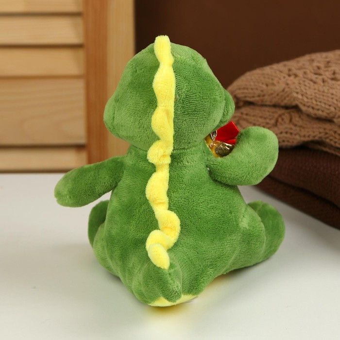 Мягкая игрушка «Дракон», с подарком, 17 см, цвет зелёный - фото 4 - id-p226204994
