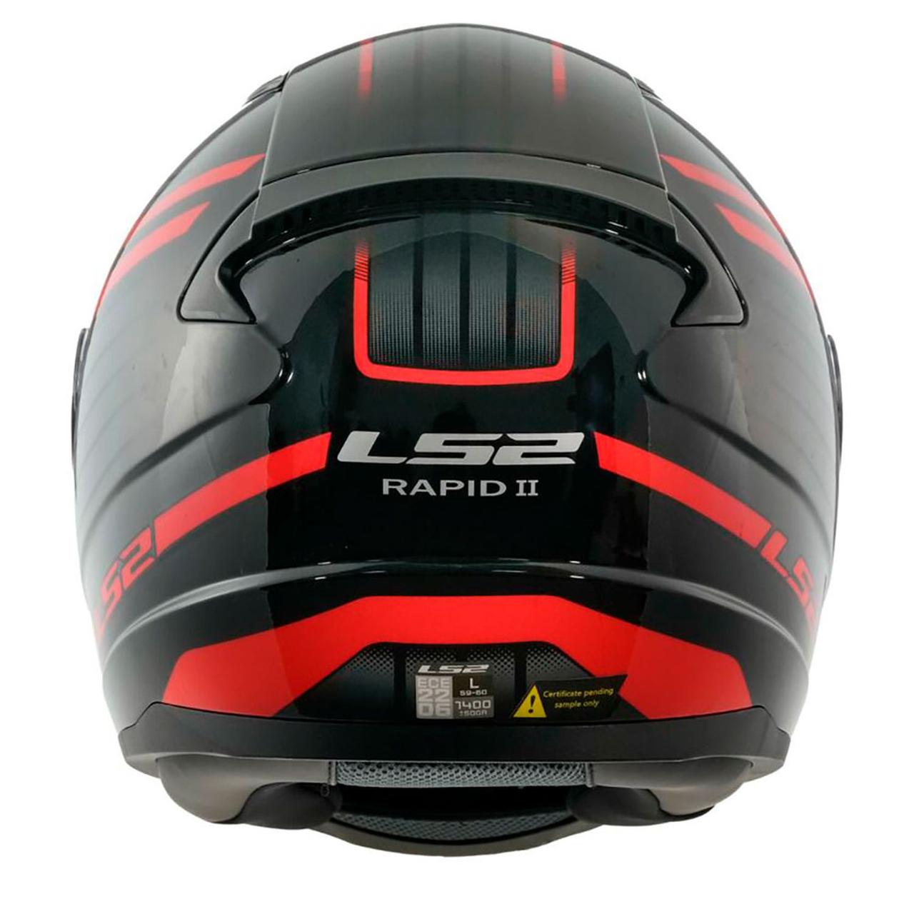 Шлем LS2 FF353 RAPID 2 CIRCUIT черно-красный - фото 4 - id-p226205347