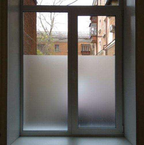 Самоклеющаяся матовая полупрозрачная пленка на окна 0,45м. х 2 м. - фото 5 - id-p226205648