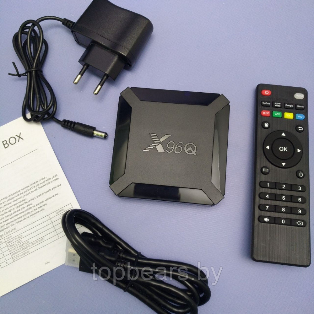 ТВ-приставка Android Smart TV Box X96 Q 1GB/8GB Wi-FiПульт д/у - фото 2 - id-p226205755