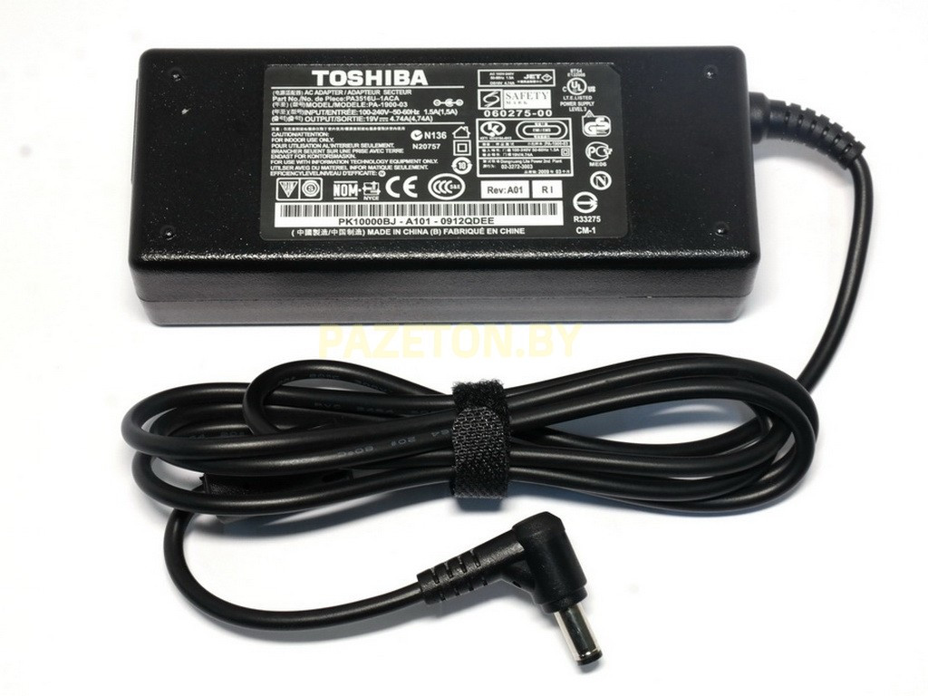 Блок питания для ноутбука Toshiba Satellite Pro C650 Pro C660 Pro C660D 5.5x2.5 90w 19v 4,74a качество - фото 1 - id-p135123839