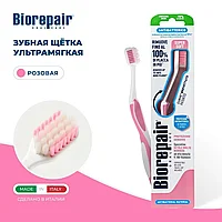 Зубная щетка изогнутая BioRepair/Биорепейр Curve Protezione Gengive для чувствительных зубов, супермягкая