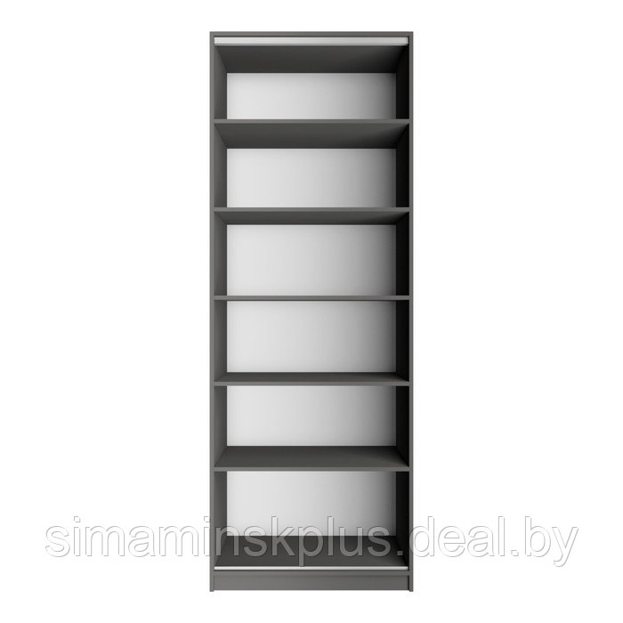Шкаф гармошка «Локер», 800×530×2200 мм, 2-х дверный, полки, цвет серый диамант - фото 4 - id-p226208932