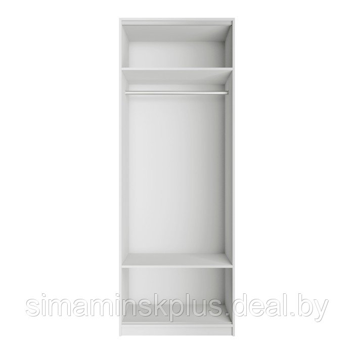 Шкаф гармошка «Локер», 800×530×2200 мм, рush to мove, левый, без полок, цвет белый снег - фото 4 - id-p226208933