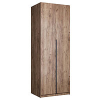 Шкаф распашной «Локер», 800×530×2200 мм, 2-х дверный, полки, 1 ящик, цвет дуб табачный