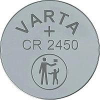 Батарейка Varta ELECTRONICS CR2450 BL1 Lithium 3V (6450) (1/10/100) (1 шт.) (06450101401)