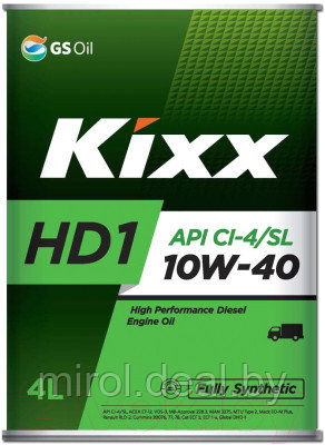 Моторное масло Kixx Fully Synthetic HD1 10W40 / L206144TE1 - фото 1 - id-p226210183