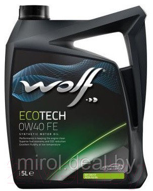Моторное масло WOLF EcoTech 0W40 FE / 16106/5 - фото 1 - id-p226210851