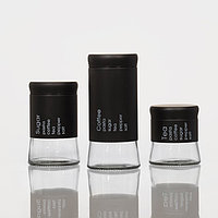 Набор банок стеклянных для сыпучих продуктов «Трио», 3 предмета: 350/550/750 мл, 9,5×10,5/15/19,8 см, цвет