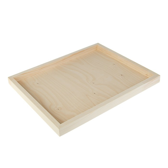 Планшет деревянный, с врезанной фанерой, 40 х 50 х 3,5 см, глубина 0.5 см, сосна - фото 3 - id-p226214061