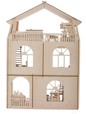 Кукольный домик ХэппиДом Коттедж с мебелью Premium / HK-D010 - фото 3 - id-p226222593