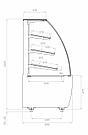 Кондитерская витрина Carboma FLANDRIA K70 N 0,9-1 LIGHT Bread (версия 2.0), фото 4