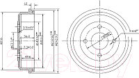 Тормозной барабан Patron PDR1533