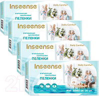 Набор пеленок одноразовых впитывающих Inseense Daily Comfort 60x60 / InsDC66304М