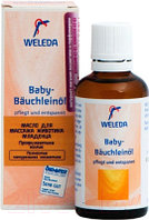Косметическое масло детское Weleda Для массажа животиков младенцев