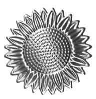 Кованый элемент цветок ф130, 0,8мм