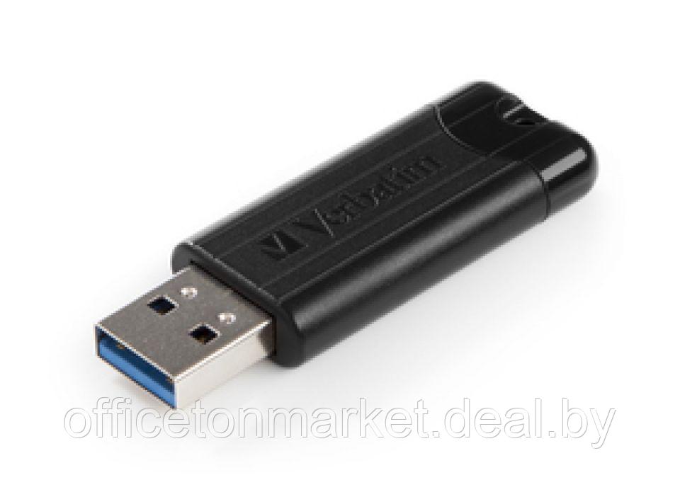 Карта памяти USB Flash 3.2 32 Gb "PinStripe Store 'n' Go" пластик, черный - фото 2 - id-p224973075