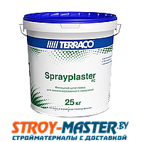 Шпатлевка базовая Terraco Sprayplaster BC, для механизированного нанесения, 25 кг