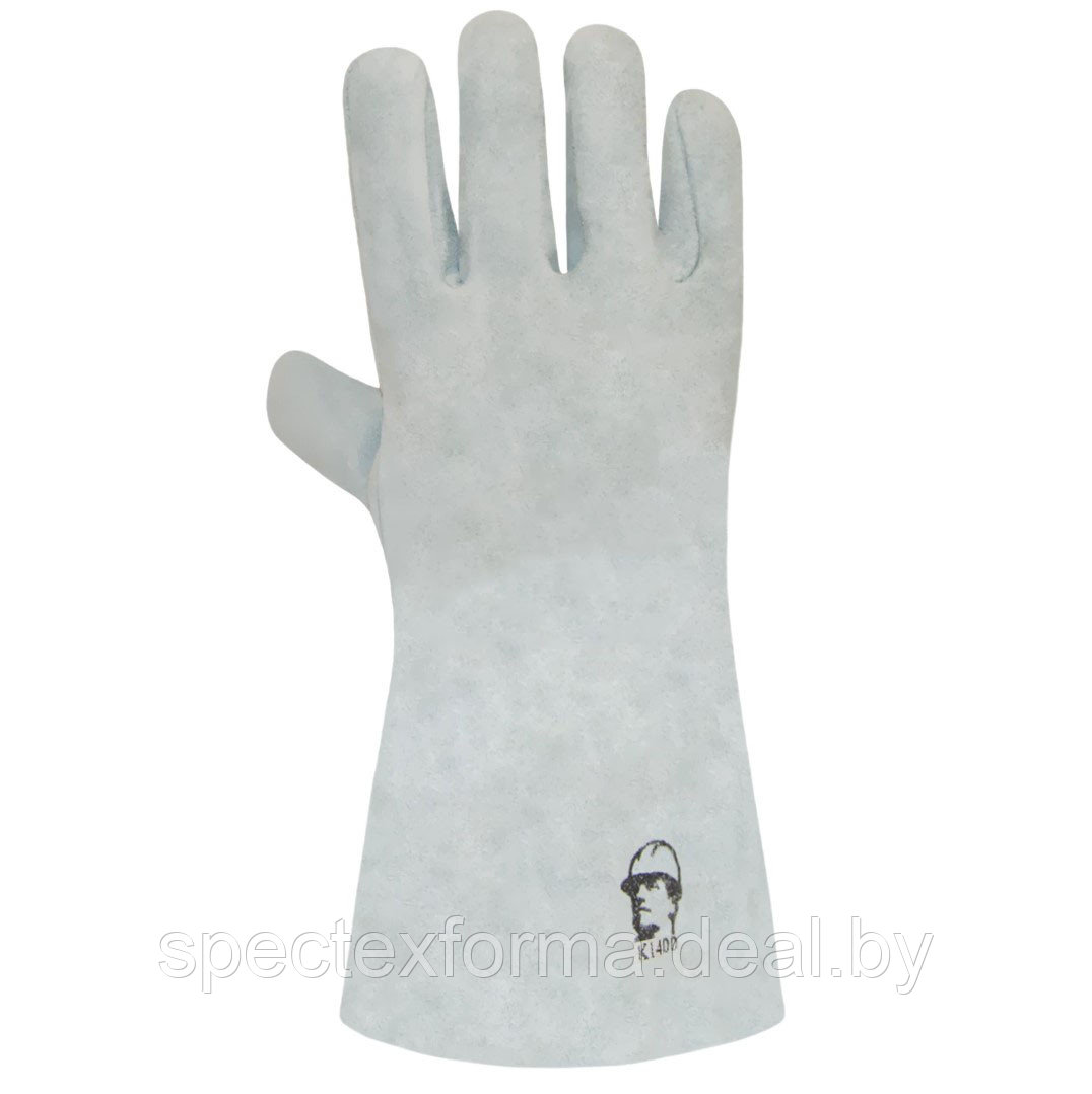 Краги (перчатки) спилковые, 36см., К1400 - фото 3 - id-p226239146