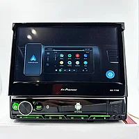 Магнитола 1 din с выдвижным экраном 7" Android Pioneer AS7708 GPS Wi-Fi CarPlay Bluetooth