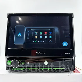 Магнитола 1 din с выдвижным экраном 7" Android Pioneer AS7708 GPS Wi-Fi CarPlay Bluetooth