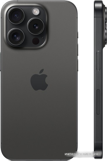 Смартфон Apple iPhone 15 Pro Dual SIM 128GB (черный титан) - фото 2 - id-p226239366
