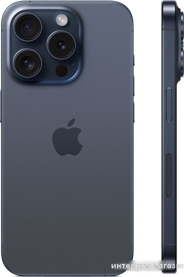 Смартфон Apple iPhone 15 Pro Dual SIM 128GB (синий титан) - фото 2 - id-p226239367