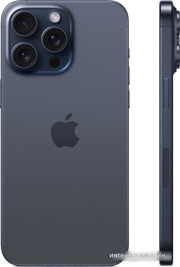 Смартфон Apple iPhone 15 Pro Max 256GB (синий титан) - фото 2 - id-p226239376