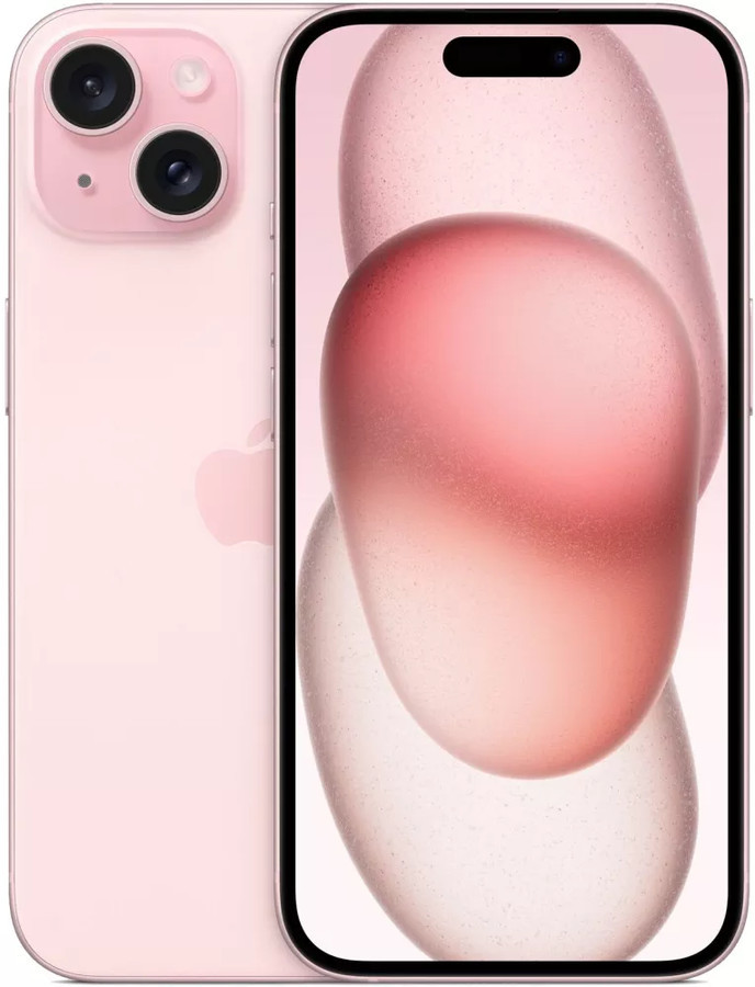 Смартфон Apple iPhone 15 128GB (розовый) - фото 1 - id-p226239384