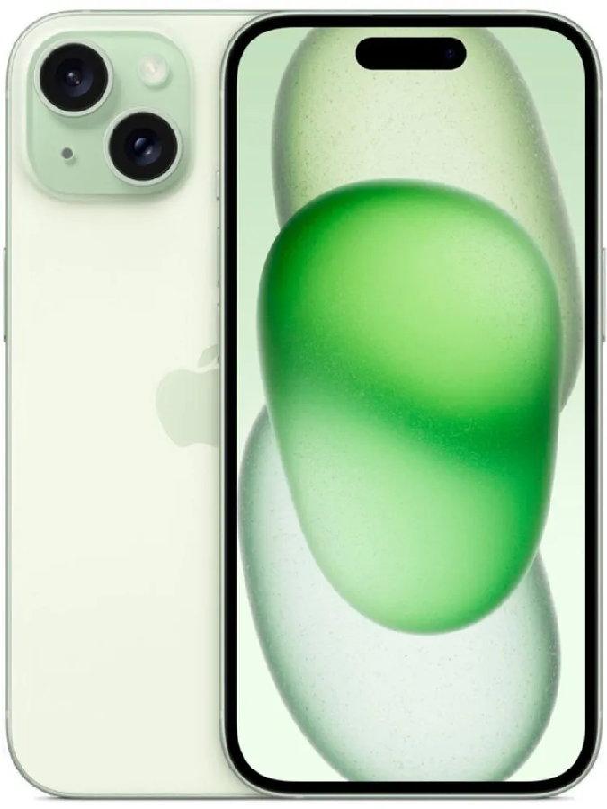 Смартфон Apple iPhone 15 256GB (зеленый) - фото 1 - id-p226239398
