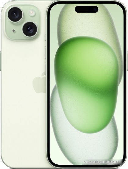 Смартфон Apple iPhone 15 Dual SIM 256GB (зеленый) - фото 1 - id-p226239401