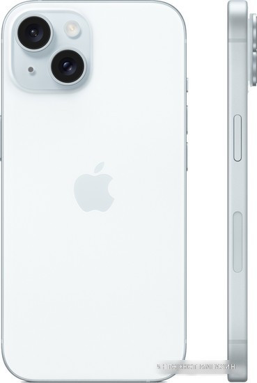 Смартфон Apple iPhone 15 Dual SIM 128GB (голубой) - фото 2 - id-p226239405
