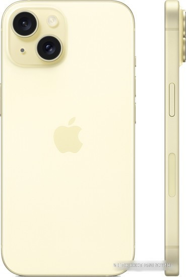 Смартфон Apple iPhone 15 Dual SIM 128GB (желтый) - фото 2 - id-p226239407