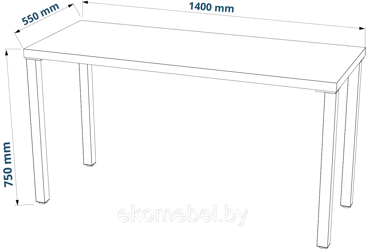 Стол письменный "Ингар 1/ТТ" 140 см. - фото 3 - id-p226240341