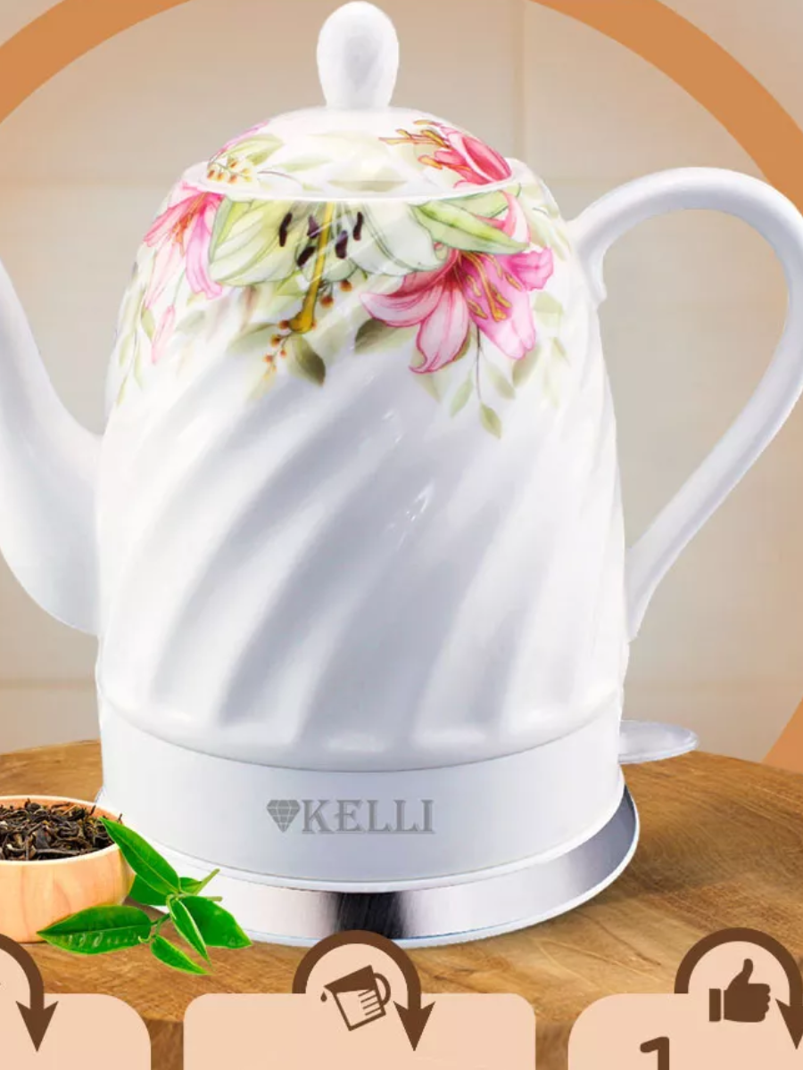 Керамический чайник - Kelli 1,7 л. KL-1383 - фото 2 - id-p220159939