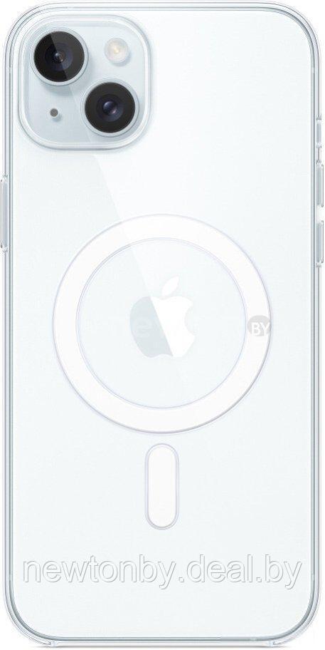 Чехол для телефона Apple MagSafe Clear Case для iPhone 15 Plus (прозрачный) - фото 1 - id-p226240493