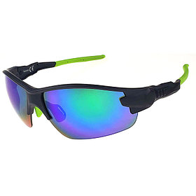 Очки солнцезащитные 2K SD-21503 чёрный матовый/зелёные revo