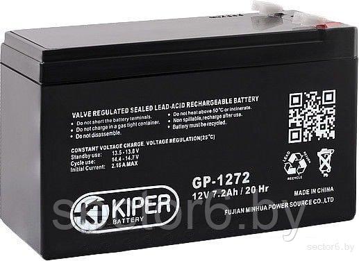 Аккумулятор для ИБП Kiper GP-1272 F1 (12В/7.2 А·ч) - фото 1 - id-p226240660