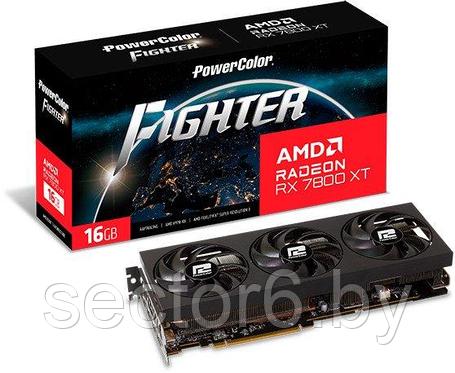 Видеокарта PowerColor Fighter AMD Radeon RX 7800 XT 16GB GDDR6 RX 7800 XT 16G-F/OC, фото 2