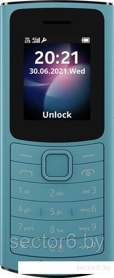 Мобильный телефон Nokia 110 4G Dual SIM (бирюзовый) - фото 2 - id-p226241026