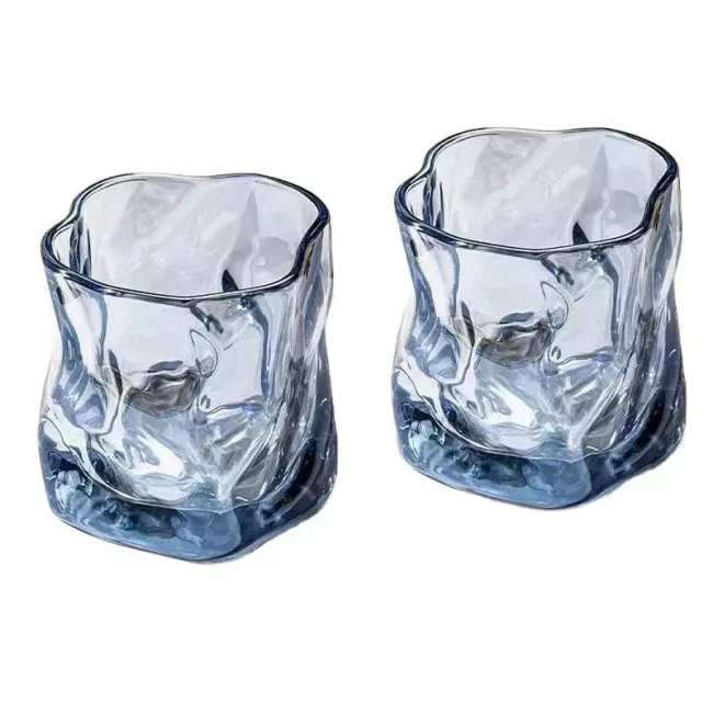 Подарочный набор для виски в деревянной шкатулке с камнями AmiroTrend ABW-304 brown transparent blue - фото 4 - id-p225061458