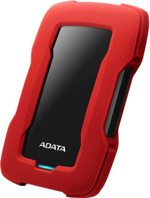 ADATA AHD330-2TU31-CRD Durable HD330 Red USB3.1 Portable 2.5" HDD 2Tb EXT (RTL) - фото 1 - id-p226241556