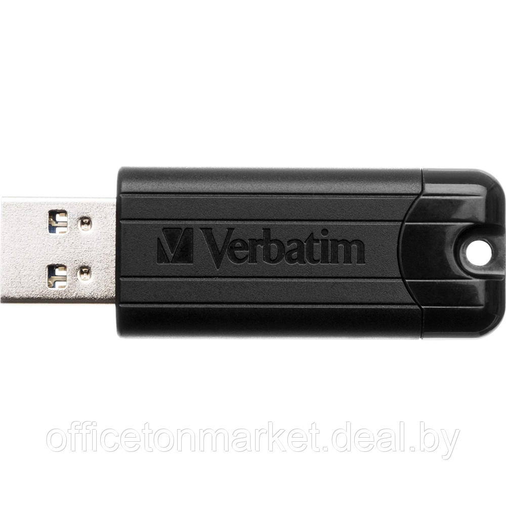 USB-накопитель "PinStripe Store 'n' Go", 128 гб, usb 3.2, черный - фото 1 - id-p198694787