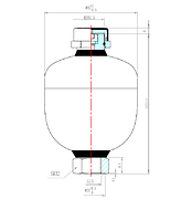 Гидроаккумулятор (ПГА) HDM DA250/W-0,32 G1/C H-250-G-100