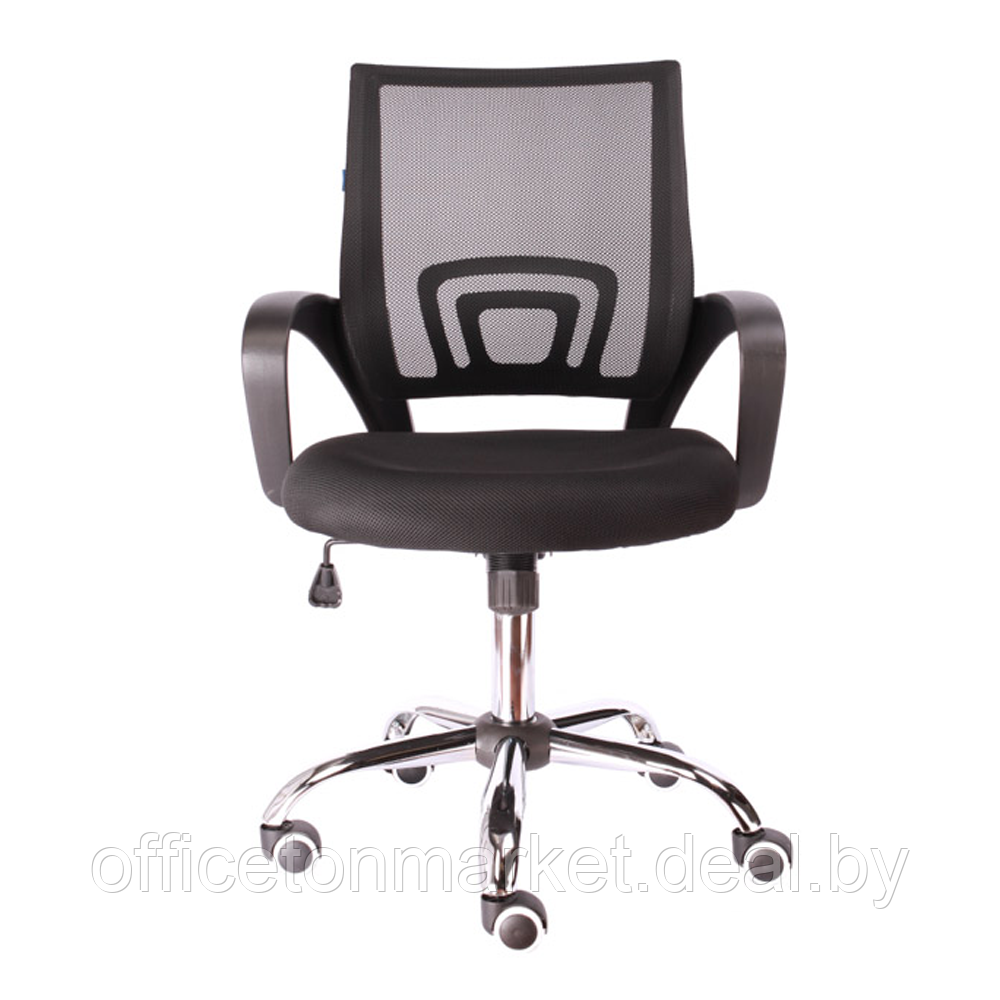 Кресло для персонала "EVERPROF EP-696", ткань, сетка, хром, черный - фото 2 - id-p224775273