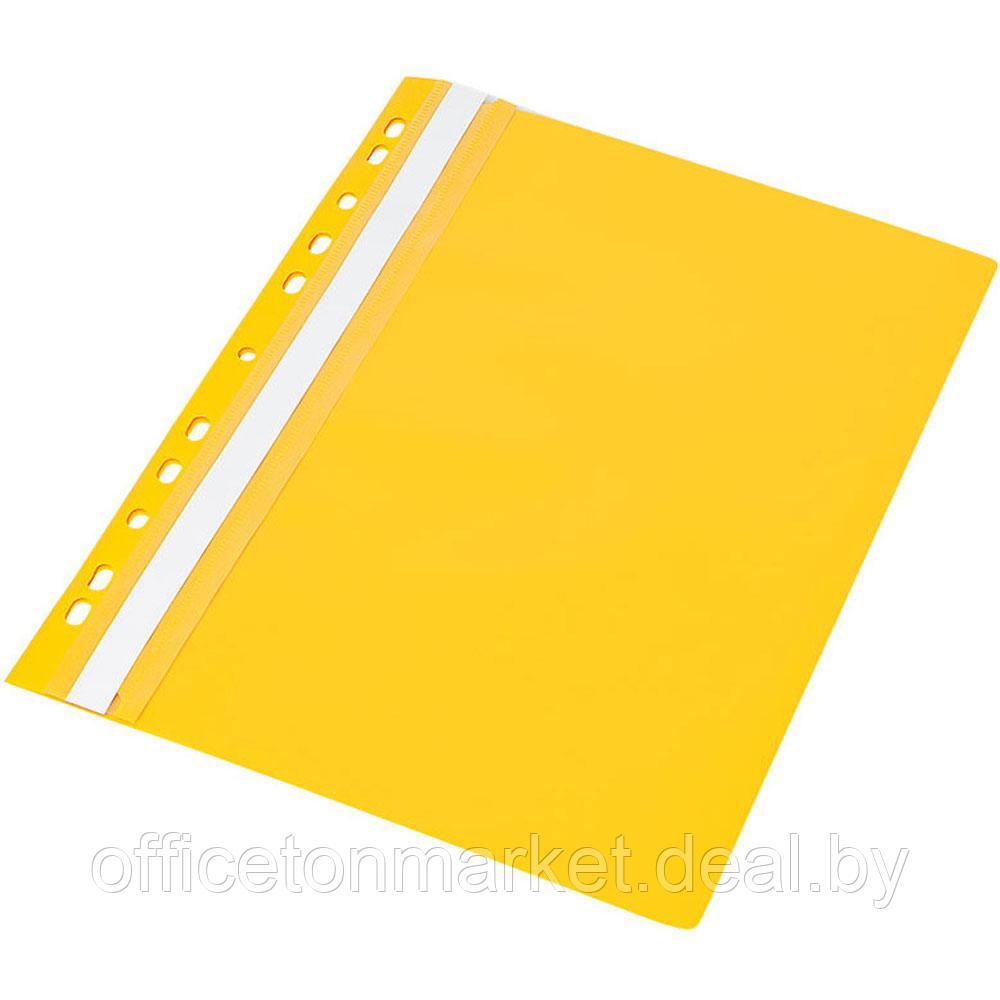 Папка-скоросшиватель с перфорацией "Panta Plast ECO", А4, желтый - фото 1 - id-p226155526