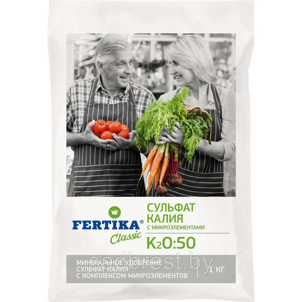Удобрение Калий сернокислый сульфат калия Фертика Fertika 1 кг