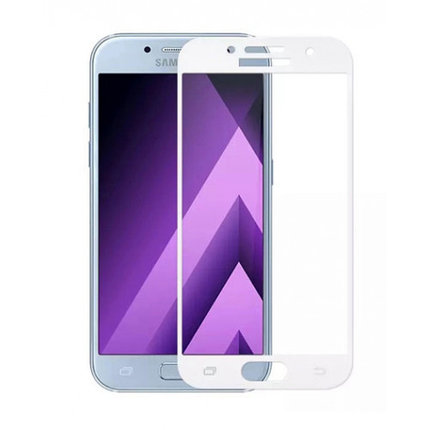 Защитное стекло для Samsung Galaxy A5 2017 (A520) с полной проклейкой (Full Screen), белое, фото 2